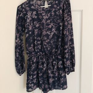 Urban Outfitters Purple Flower Romper